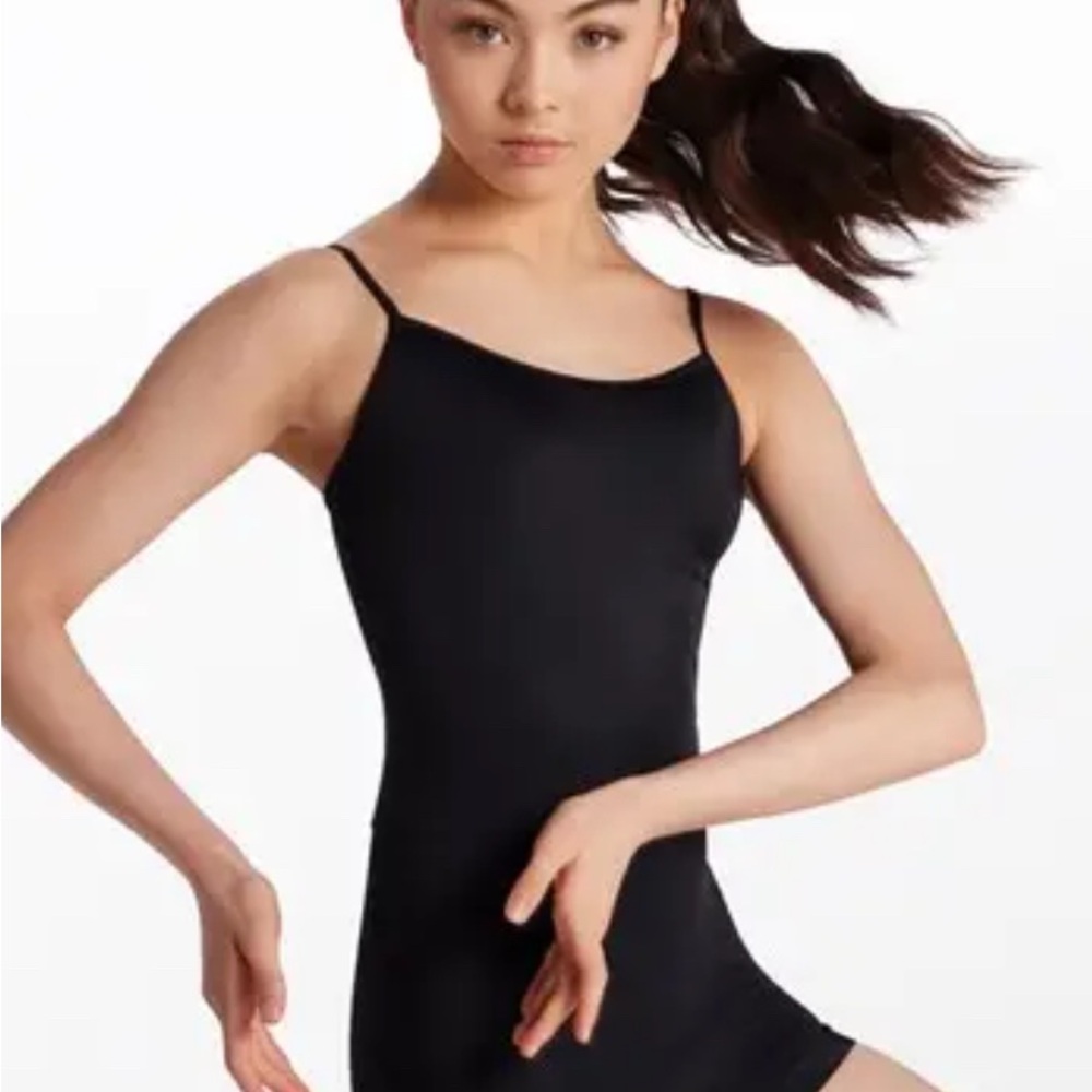 Girl’s Black Camisole Biketard